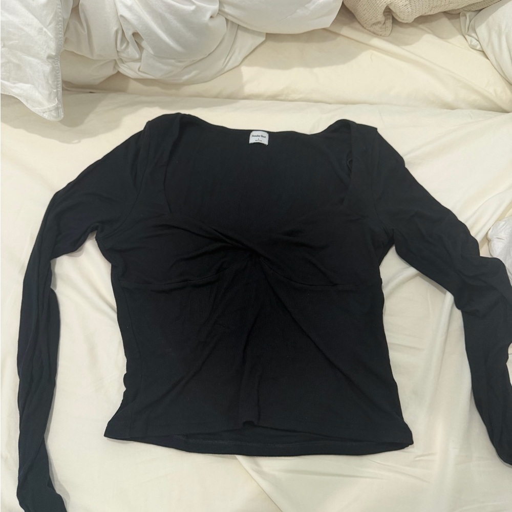 Artizia Black Long Sleeve Top